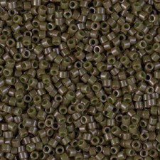 Miyuki delica Beads 11/0 - Opaque dyed dark olive DB-657